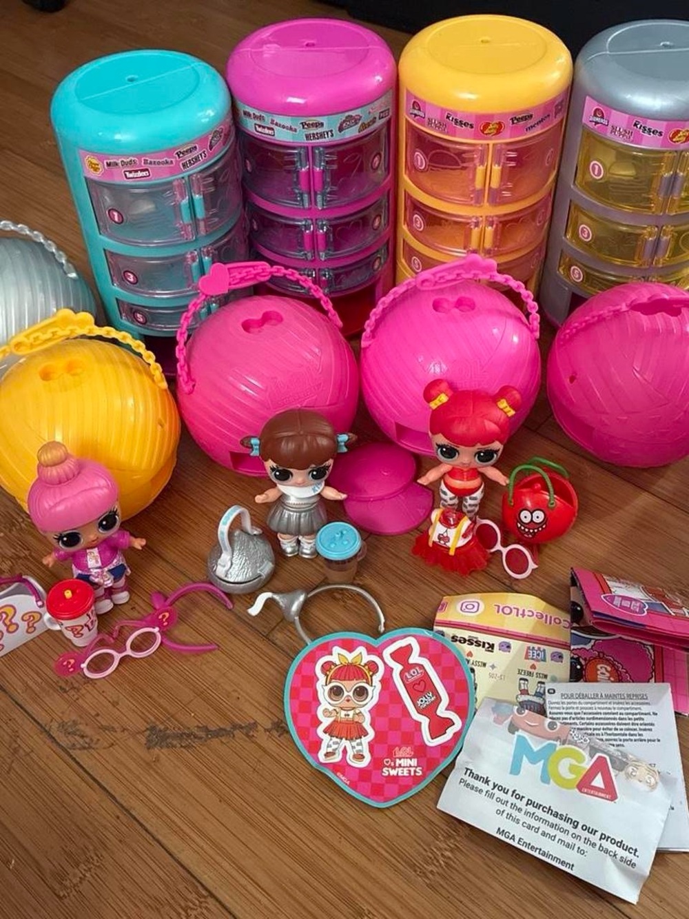 L.O.L. Surprise! Mini Sweets Playset - Pink, Yellow, Teal, Silver